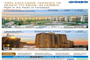 2 exclusive choices of ready to move homes by BPTP Limited in Faridabad